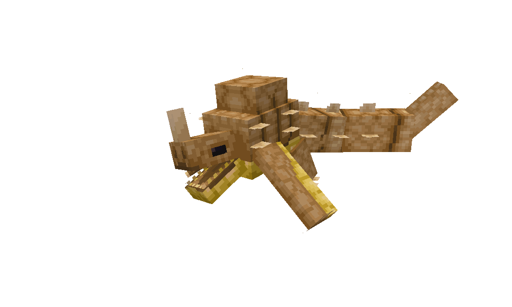 Animación giratoria de un dragón de arena