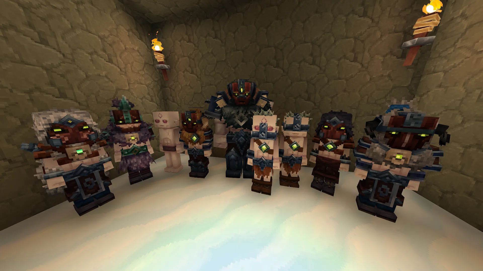 Colección de personajes estilo Hytale
