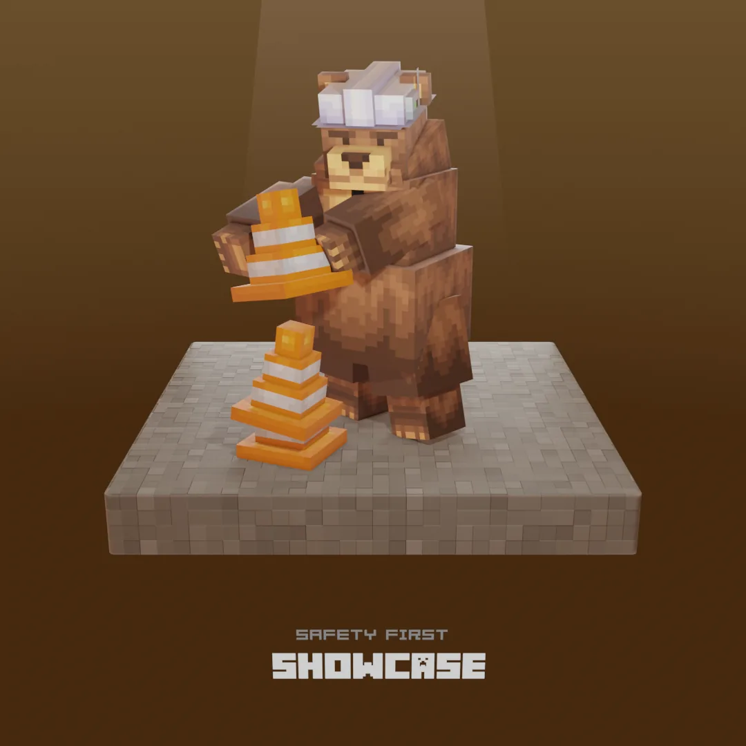 Render del personaje Glozz Bear